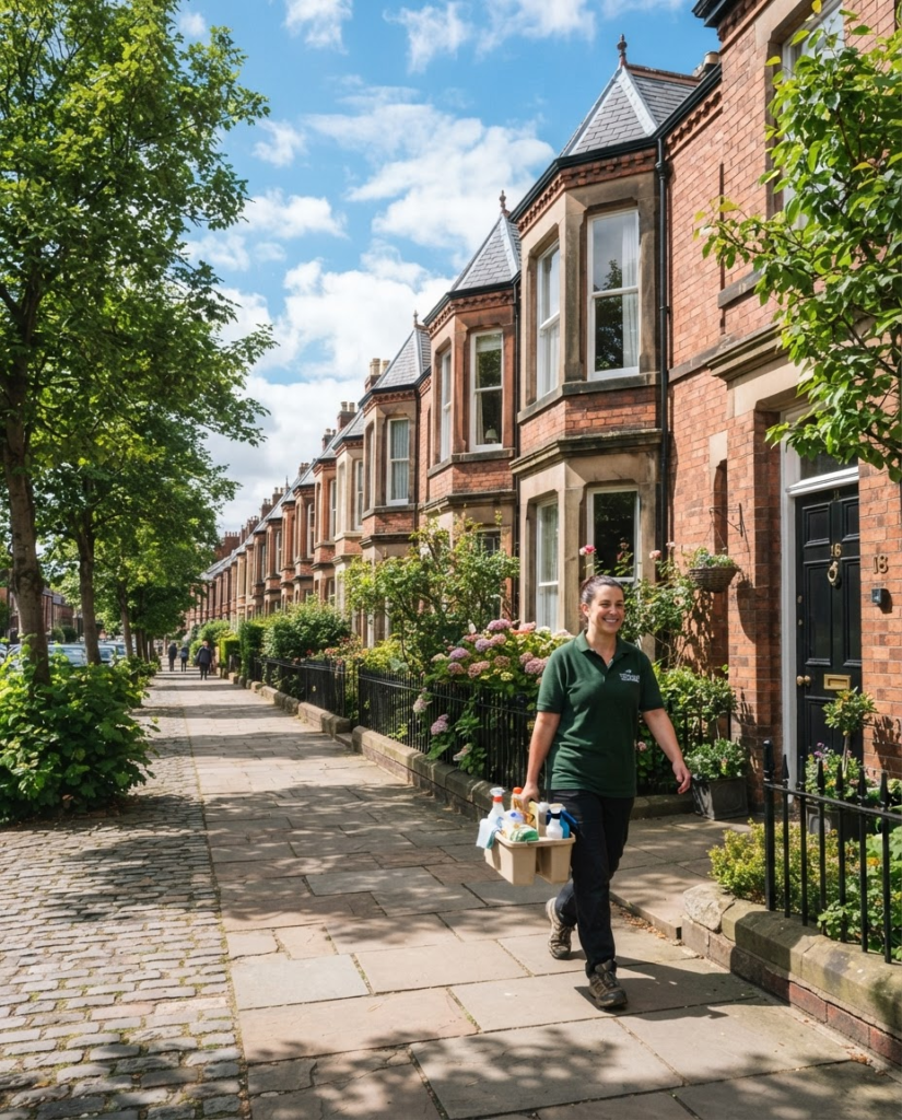 DBS-checked cleaner providing deep cleaning services across Newcastle and Tyne and Wear